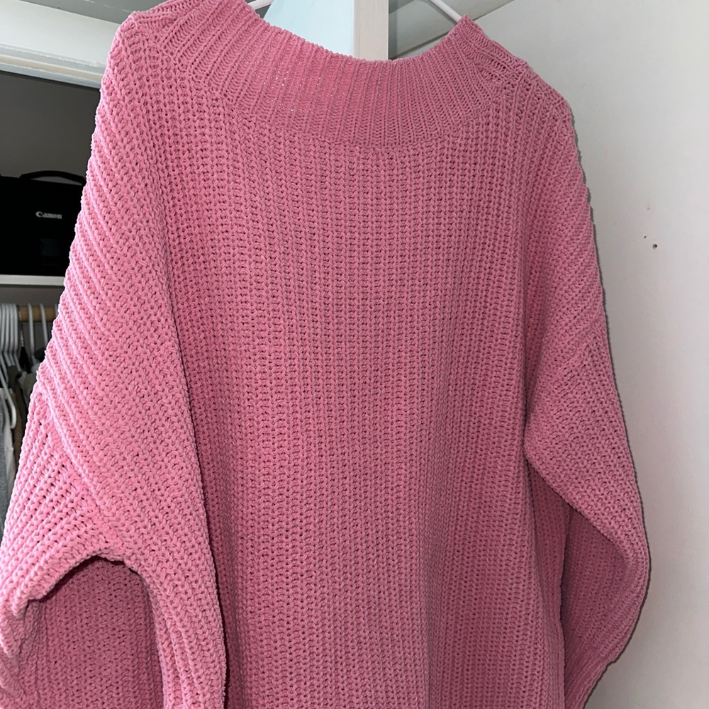 Pink Knit Women's Sweater